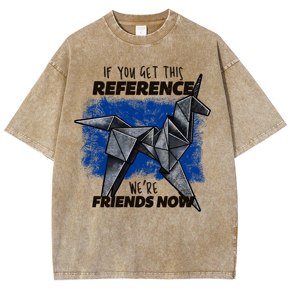 Origami Dreams Vintage Distressed T-shirt
