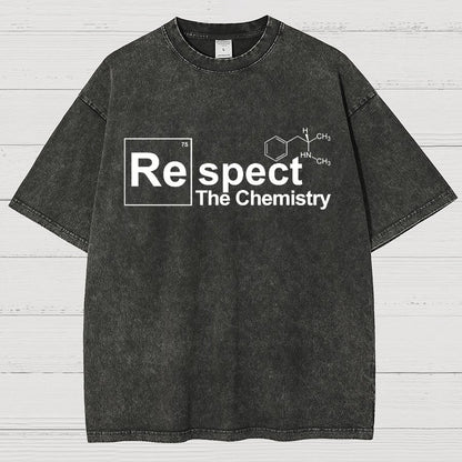 Respect The Chemistry Geeky Vintage Distressed T-shirt