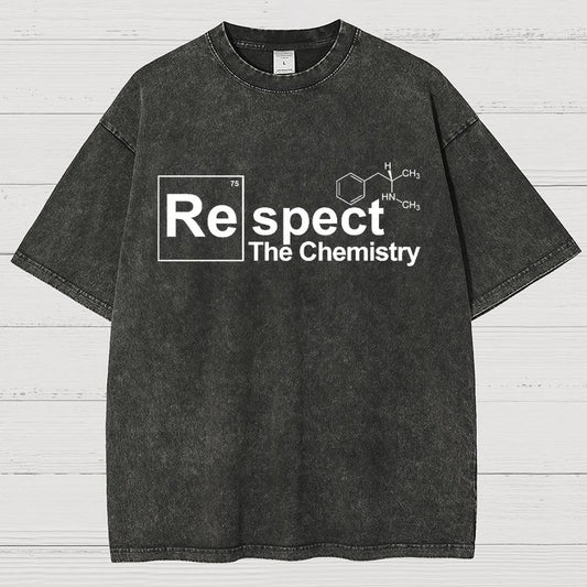 Respect The Chemistry Geeky Vintage Distressed T-shirt