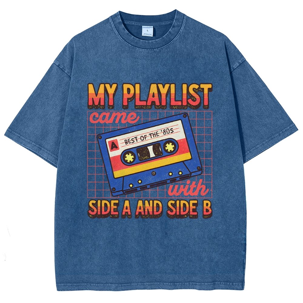 Side A and Side B Vintage Distressed T-shirt