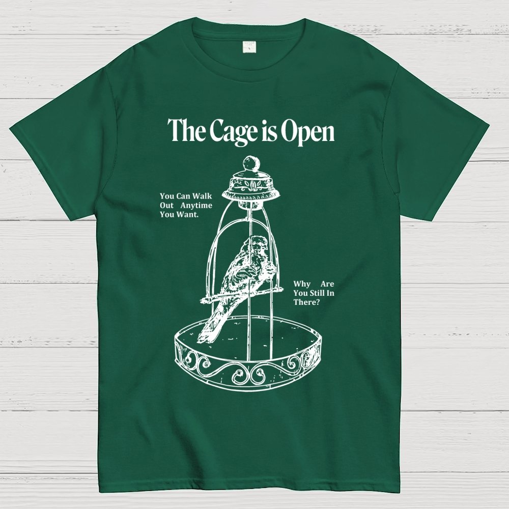 Bird in a cage Geek T-Shirt