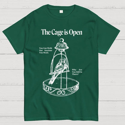 Bird in a cage Geek T-Shirt
