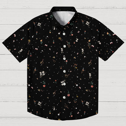 Magnifying Glass Flower Geeky Shirt