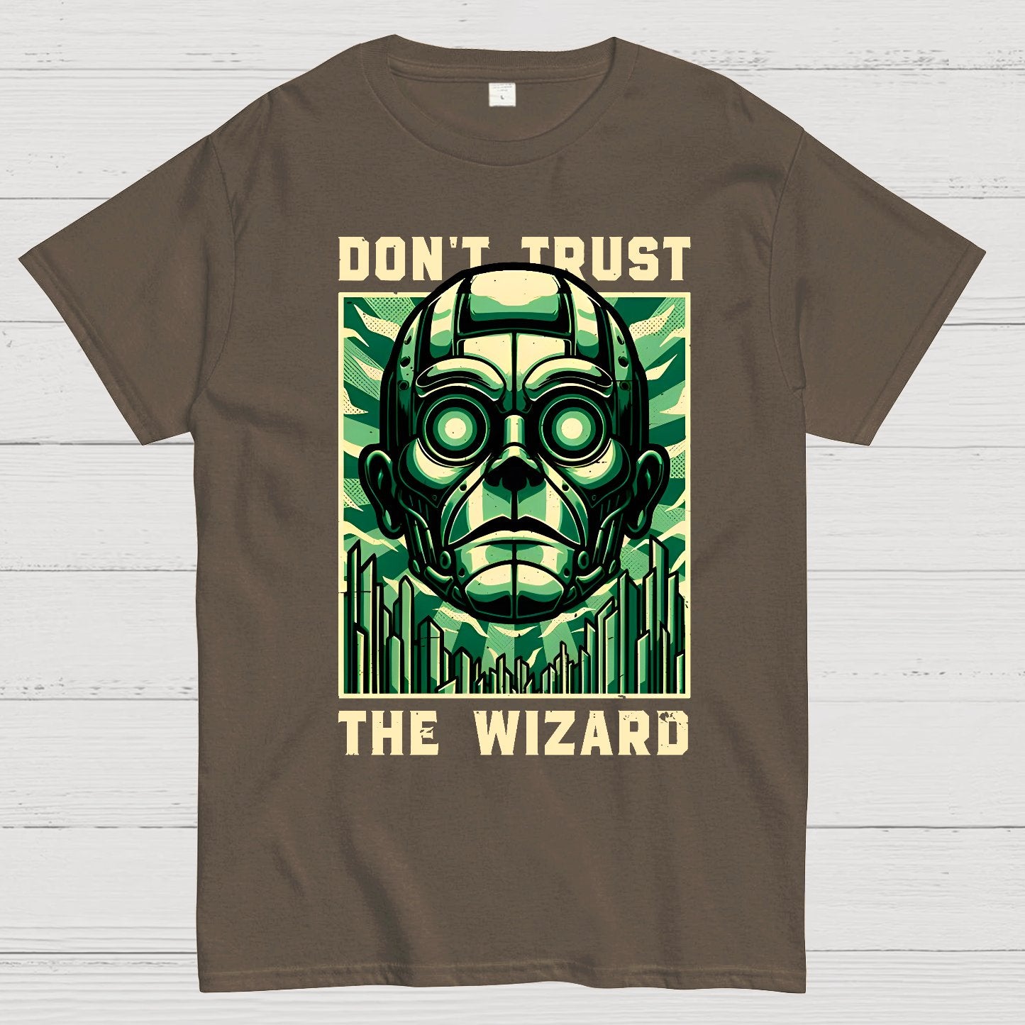Don't Trust The Wizard Lies - Emerald Witch Gift Geek T-Shirt