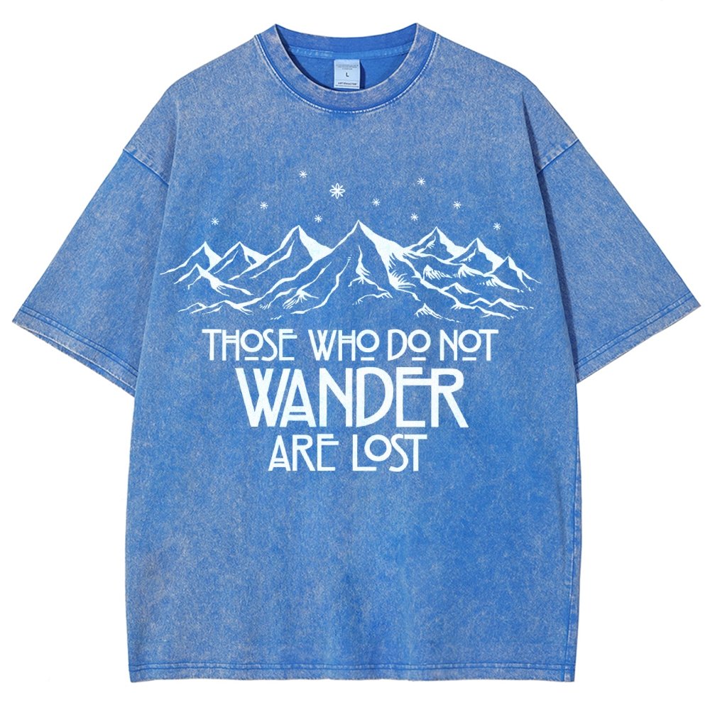 Those Who Do Not Wander Vintage Distressed T-shirt