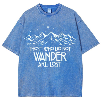 Those Who Do Not Wander Vintage Distressed T-shirt