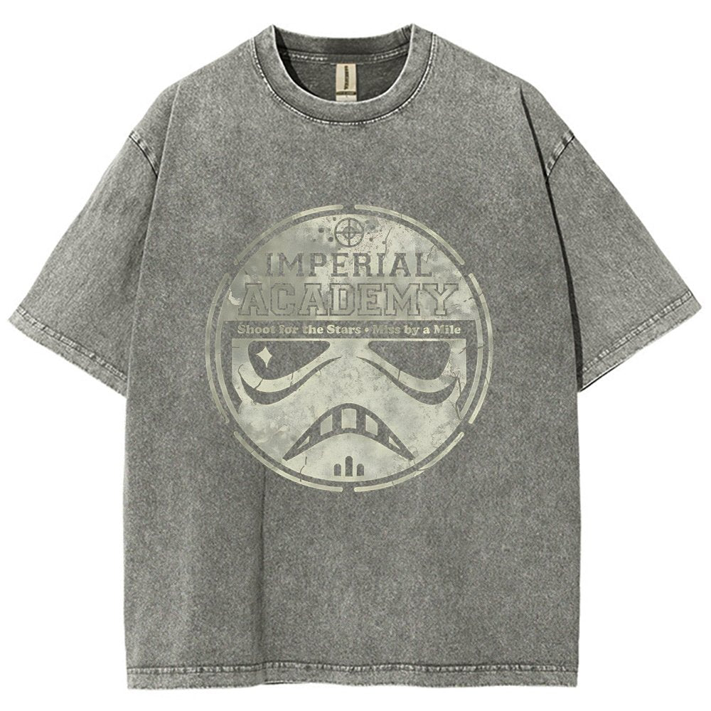Aiming for Excellence Vintage Distressed T-shirt
