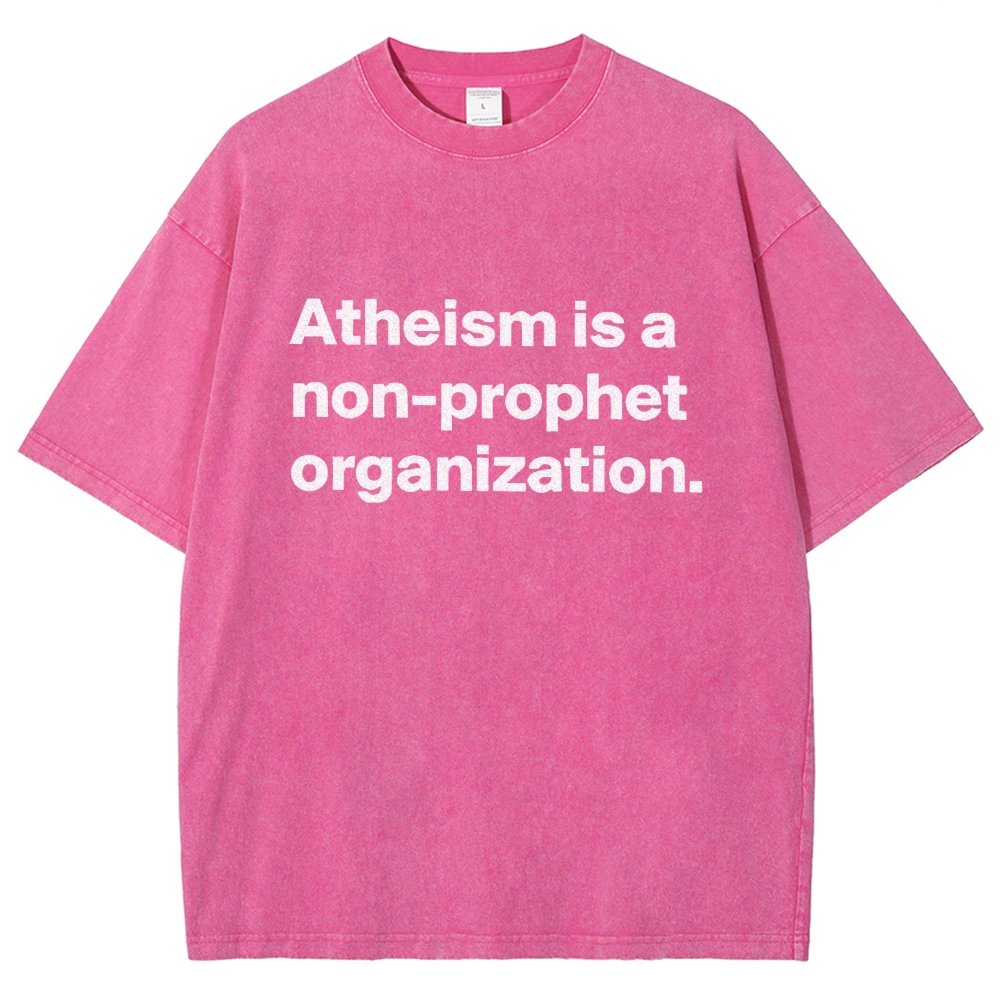 Atheism Is A Non-Prophet Organization Vintage Distressed T-shirt
