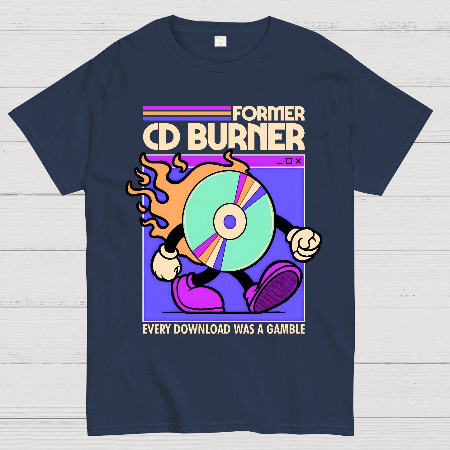 Former Cd Burner Geek T-Shirt