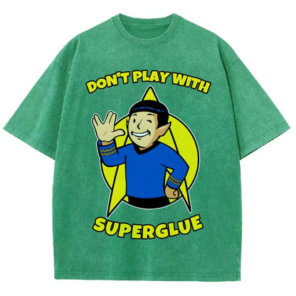 Don't Play With Superglue Vintage Distressed T-shirt