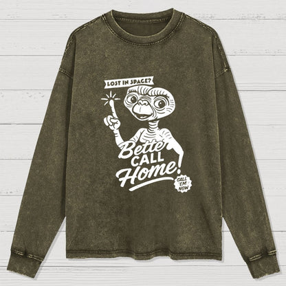 Better Call Home Washed Long Sleeve Tee