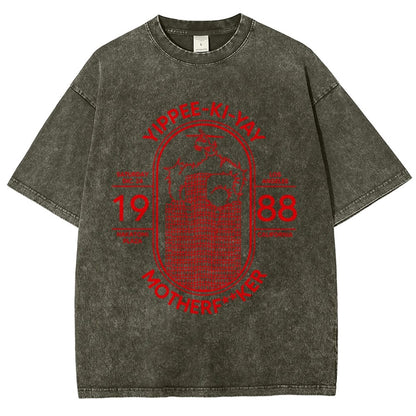 Yippie-ki-yay Vintage Distressed T-shirt