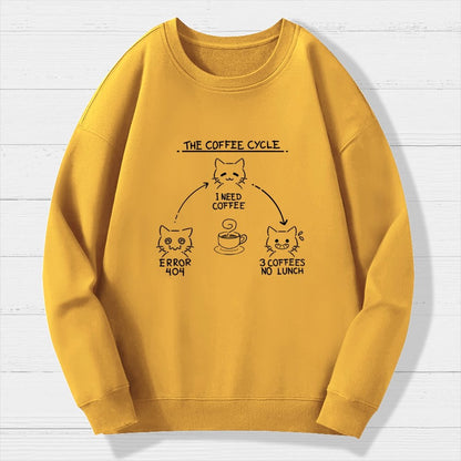 The Coffee Cycle Geek Cotton Sweatshirt