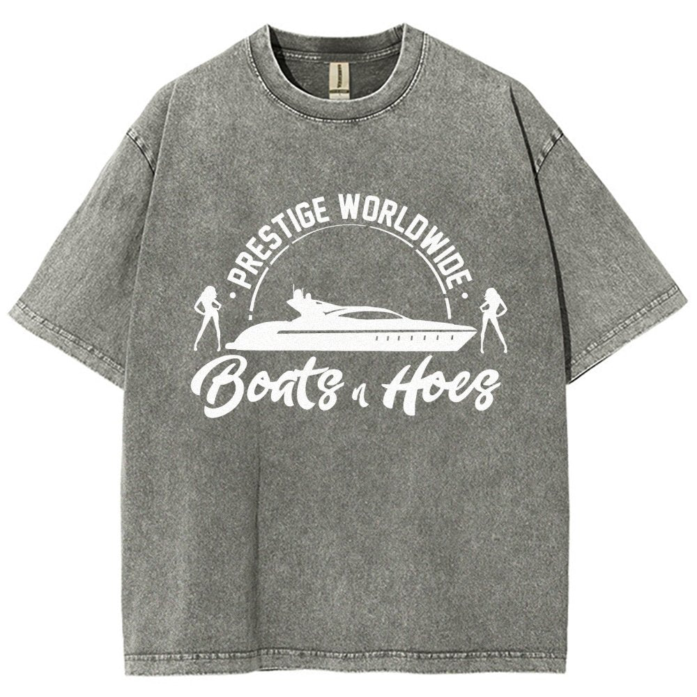 Boats 'n Hoes Vintage Distressed T-shirt