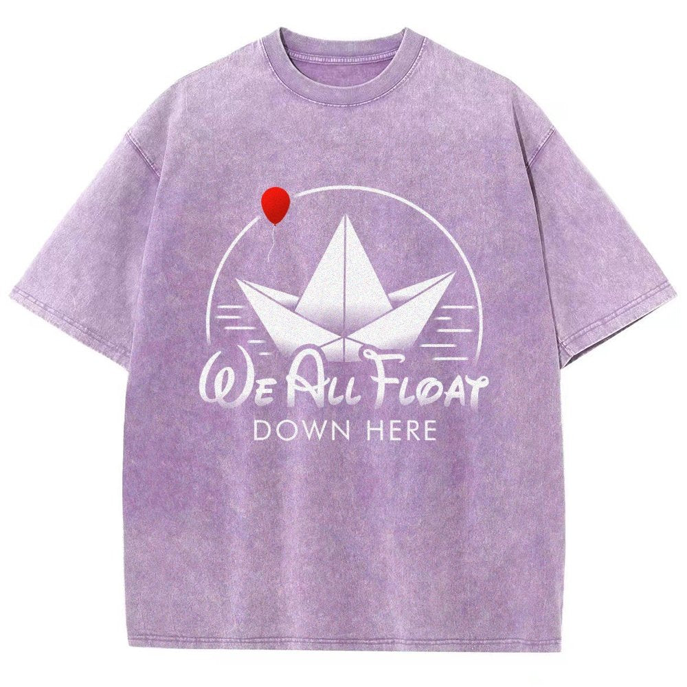 We All Float Vintage Distressed T-shirt