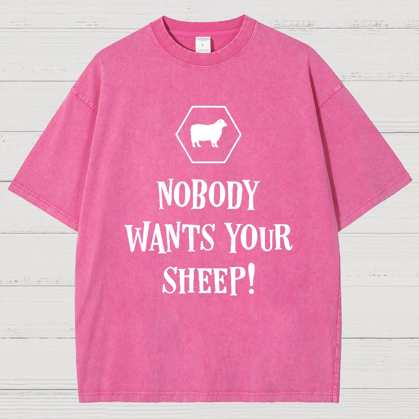 Nobody Wants Your Sheep Funny Boardgames Geek Vintage Distressed T-shirt