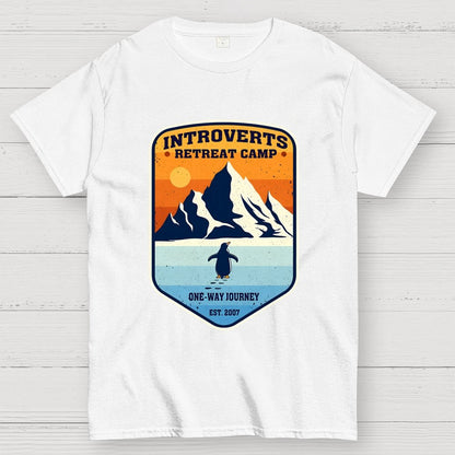 Introverts Retreat Camp Geek T-Shirt