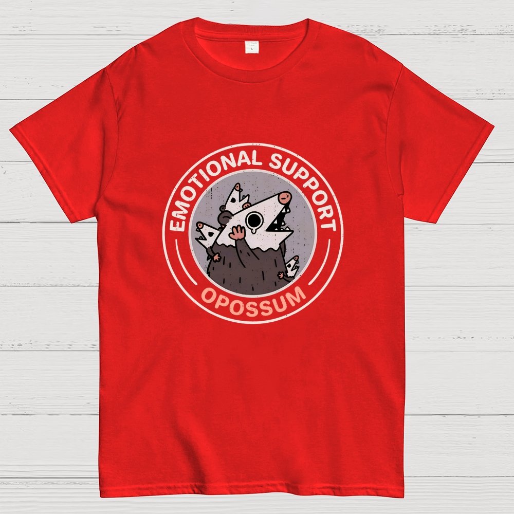 Emotional Support Possum Geek T-Shirt
