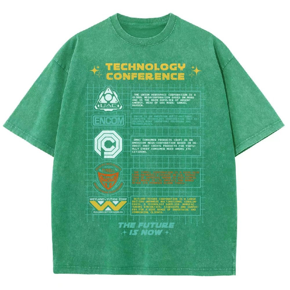 Technology Conference Vintage Distressed T-shirt