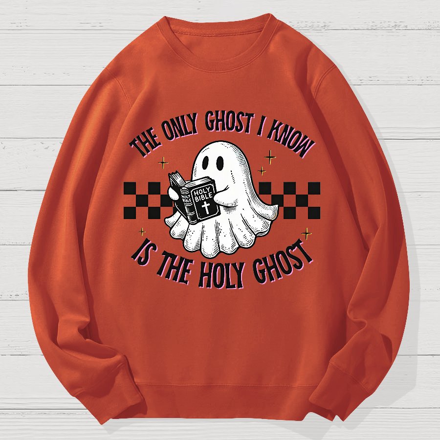 Holy Spirit Halloween Geek Cotton Sweatshirt