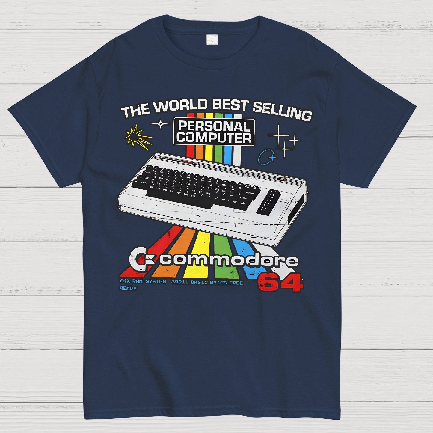 Retro Games Commodore 64 Personal Computer Geek T-Shirt