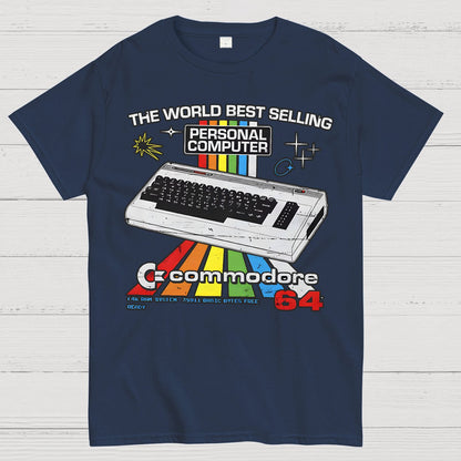Retro Games Commodore 64 Personal Computer Geek T-Shirt