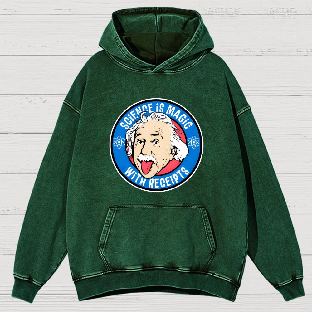 Science Is Magic Vintage Distressed Hoodie