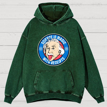 Science Is Magic Vintage Distressed Hoodie