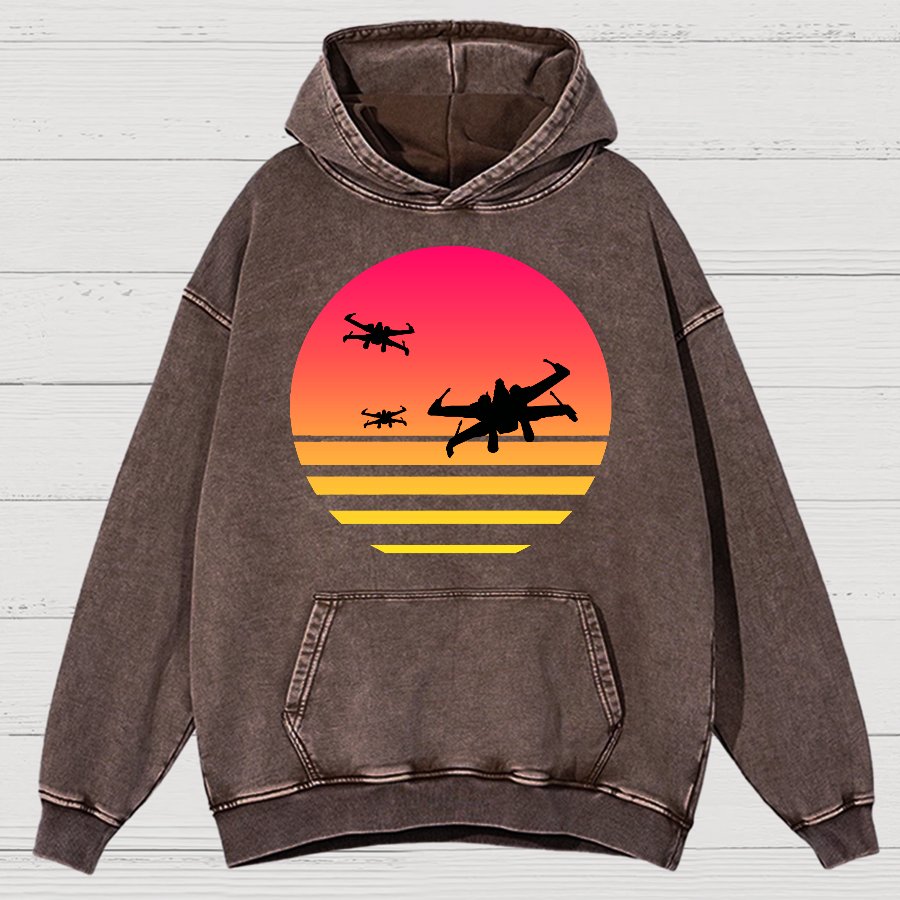Fighter Vintage Distressed Hoodie