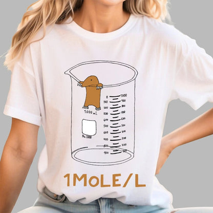 Ute One Mole Per Liter Chemistry Avogadros Day Geek T-Shirt