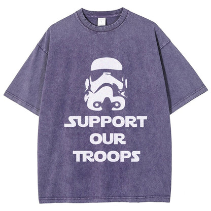 Support Our Troops Vintage Distressed T-shirt