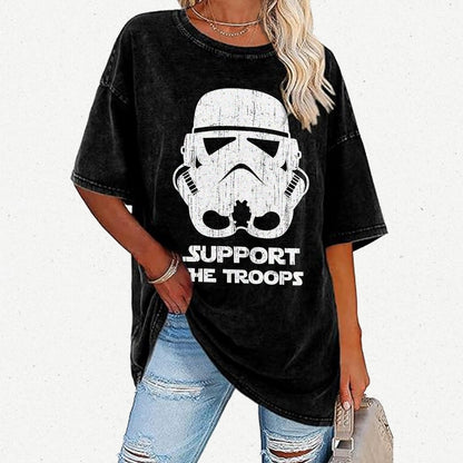 Support The Troops Vintage Distressed T-shirt