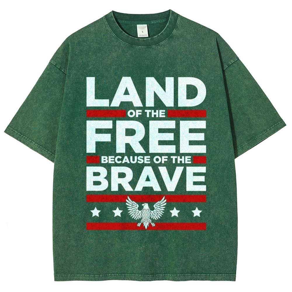 Because of the Brave Vintage Distressed T-shirt