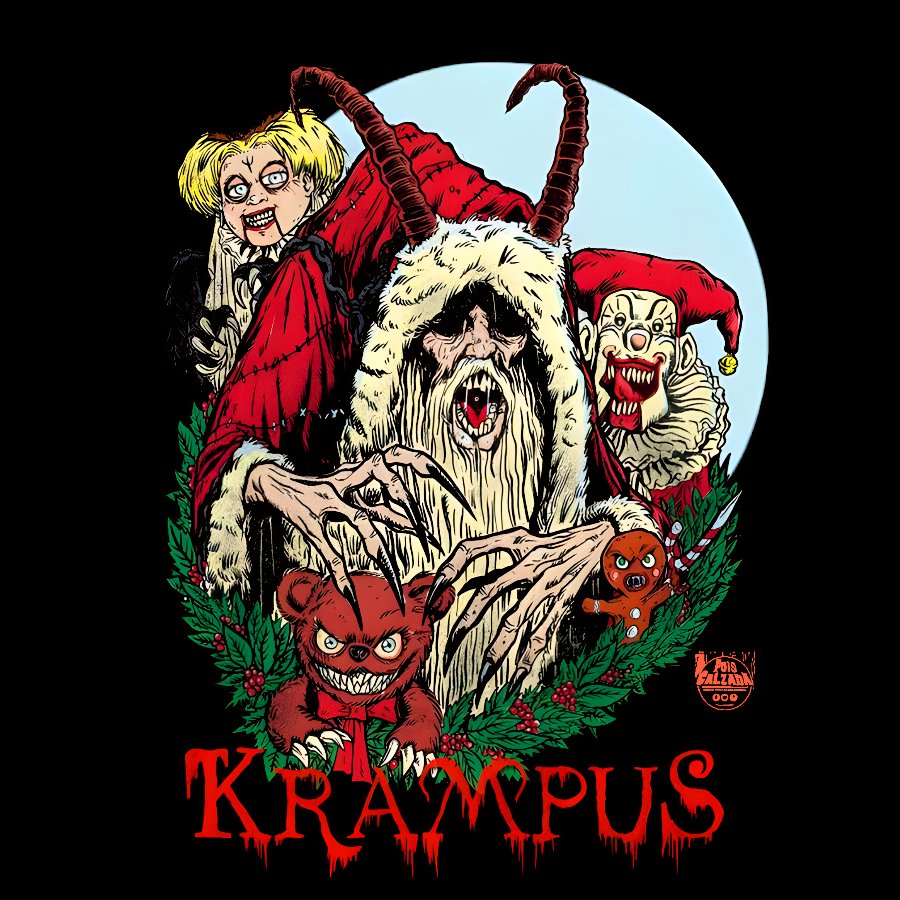 Krampus Christmas Geek T-Shirt