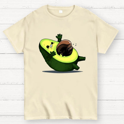 Quirky Alien Avocado Geek T-Shirt