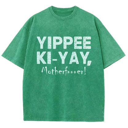 Yippee-Ki-Yay Vintage Distressed T-shirt