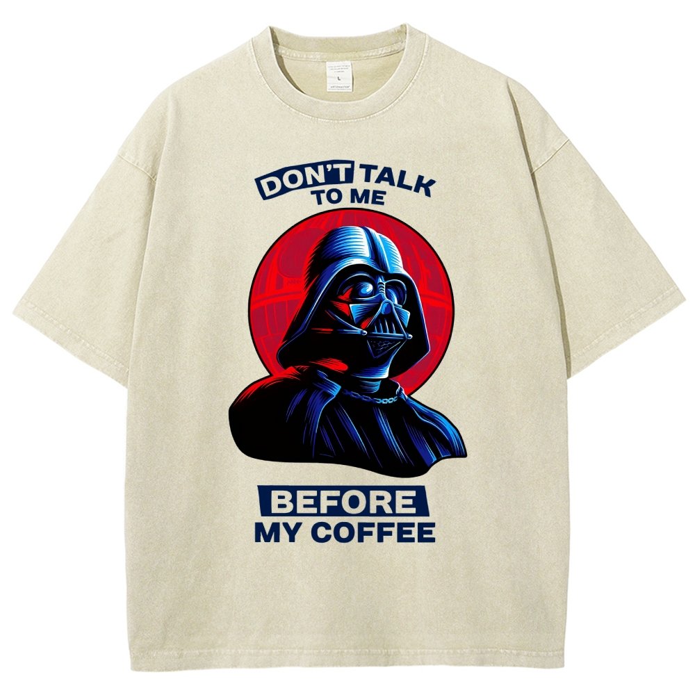 Don’t Talk to Me Before Coffee Vintage Distressed T-shirt