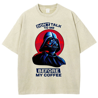 Don’t Talk to Me Before Coffee Vintage Distressed T-shirt
