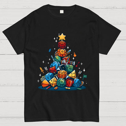 Christmas Dice Tree Geek T-Shirt