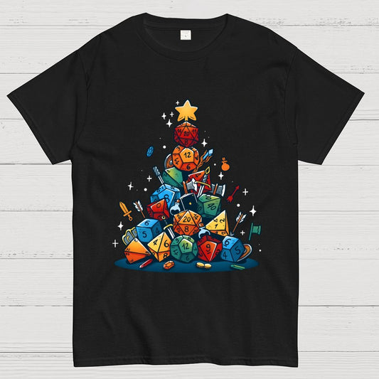 Christmas Dice Tree Geek T-Shirt