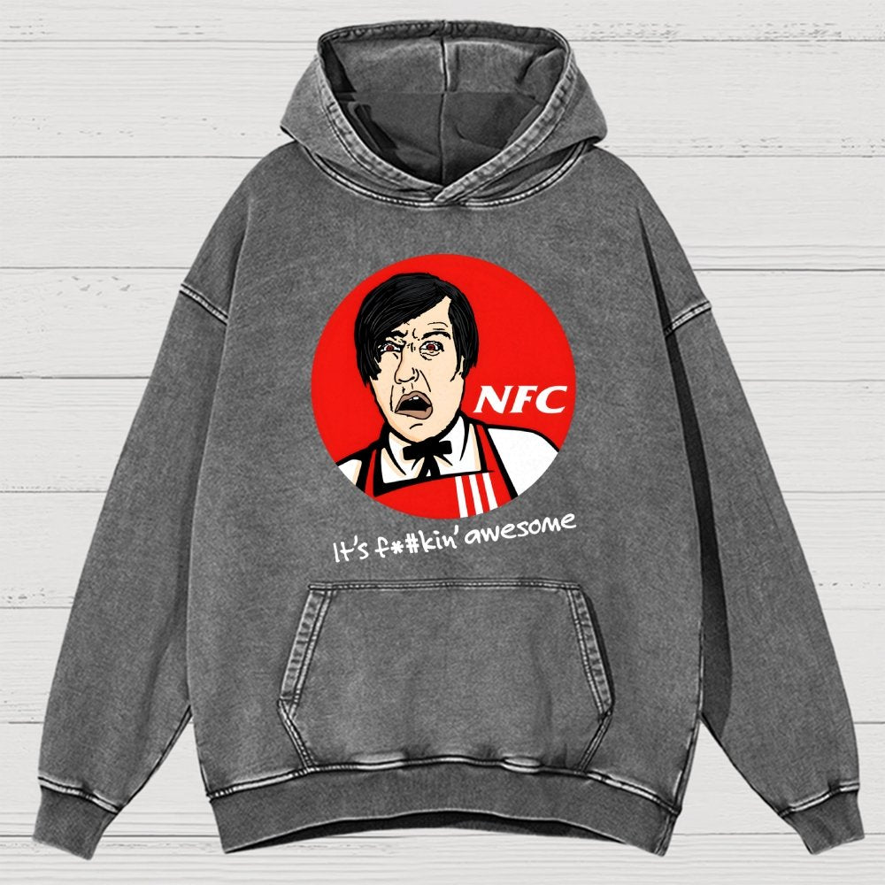 Not Fried Chicken Vintage Distressed Hoodie