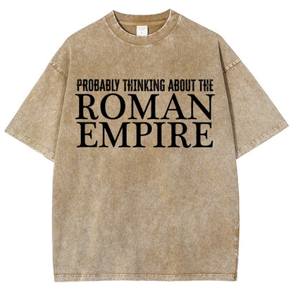 Probably Thinking About The Roman Empire Vintage Distressed T-shirt
