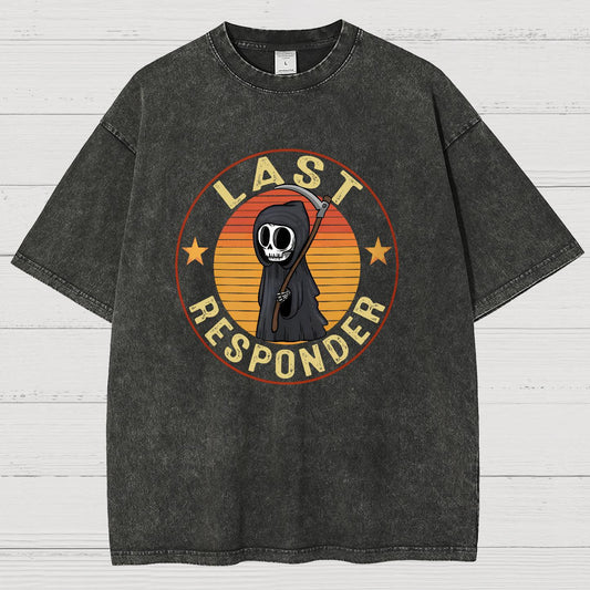 Last Responder Vintage Distressed T-shirt