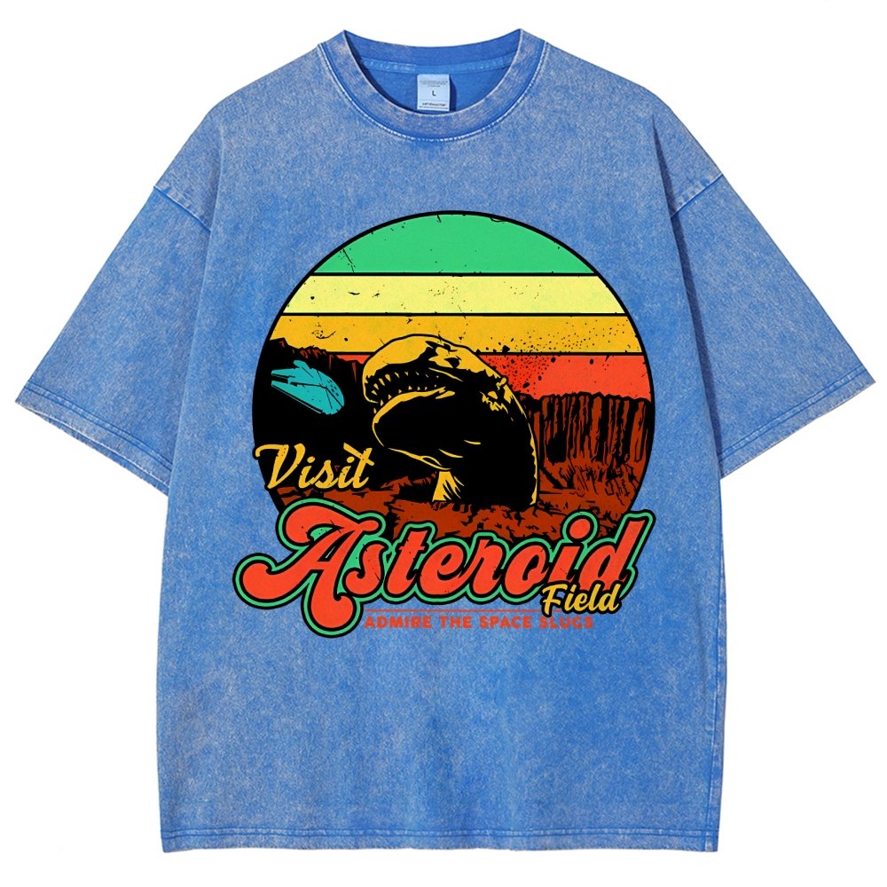 Visit Asteroid Admire The Space Slugs Vintage Distressed T-shirt