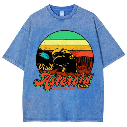 Visit Asteroid Admire The Space Slugs Vintage Distressed T-shirt