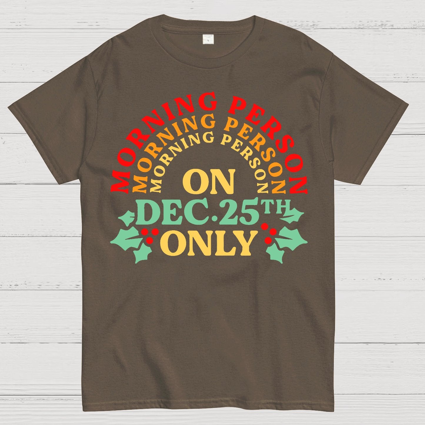 Morning Person On Dec 25th Only Christmas Geek T-Shirt