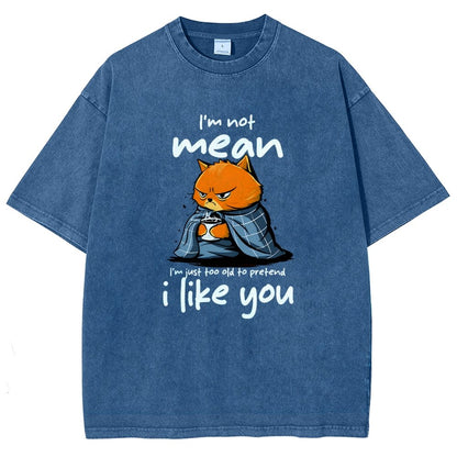 I Am Not Mean Vintage Distressed T-shirt