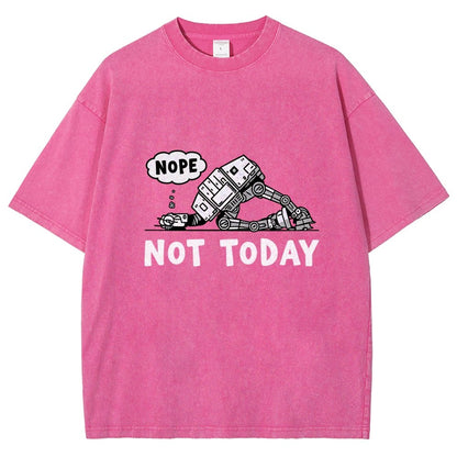 No Not Today  Vintage Distressed T-shirt