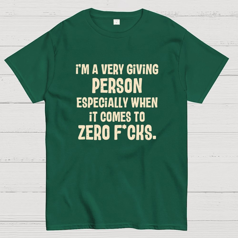 Zero Fcks Geek T-Shirt
