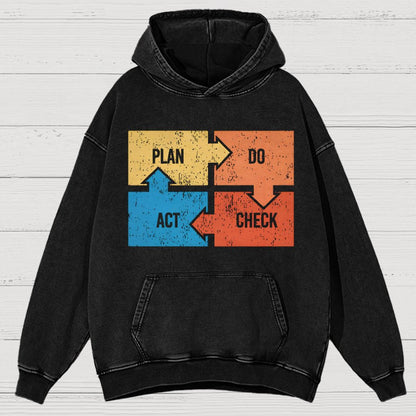 Deming Funny Vintage Distressed Hoodie